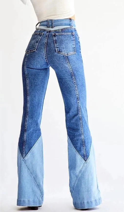 70s Vintage Jeans Flared Pants