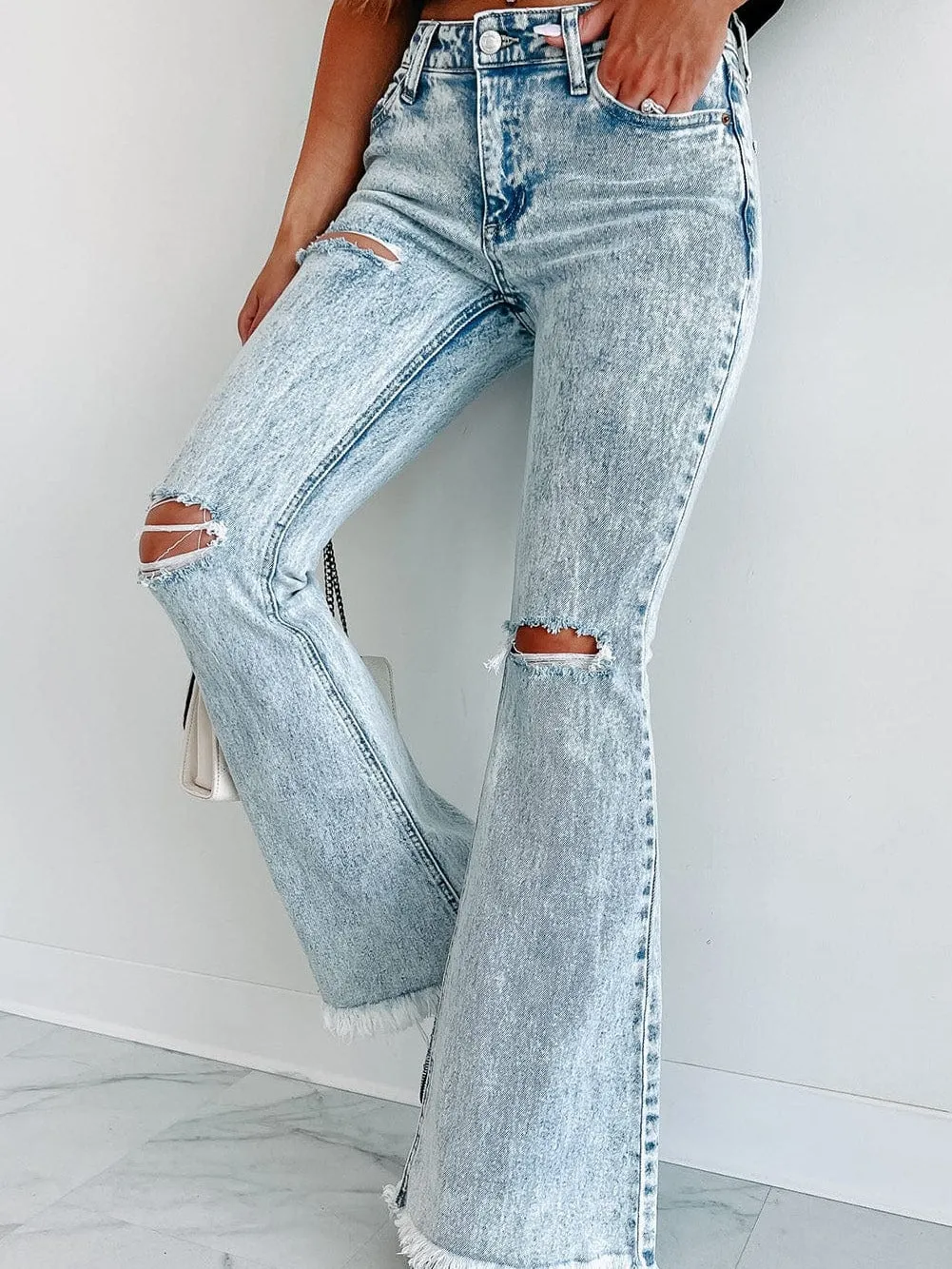 Acid Wash Bell Bottoms