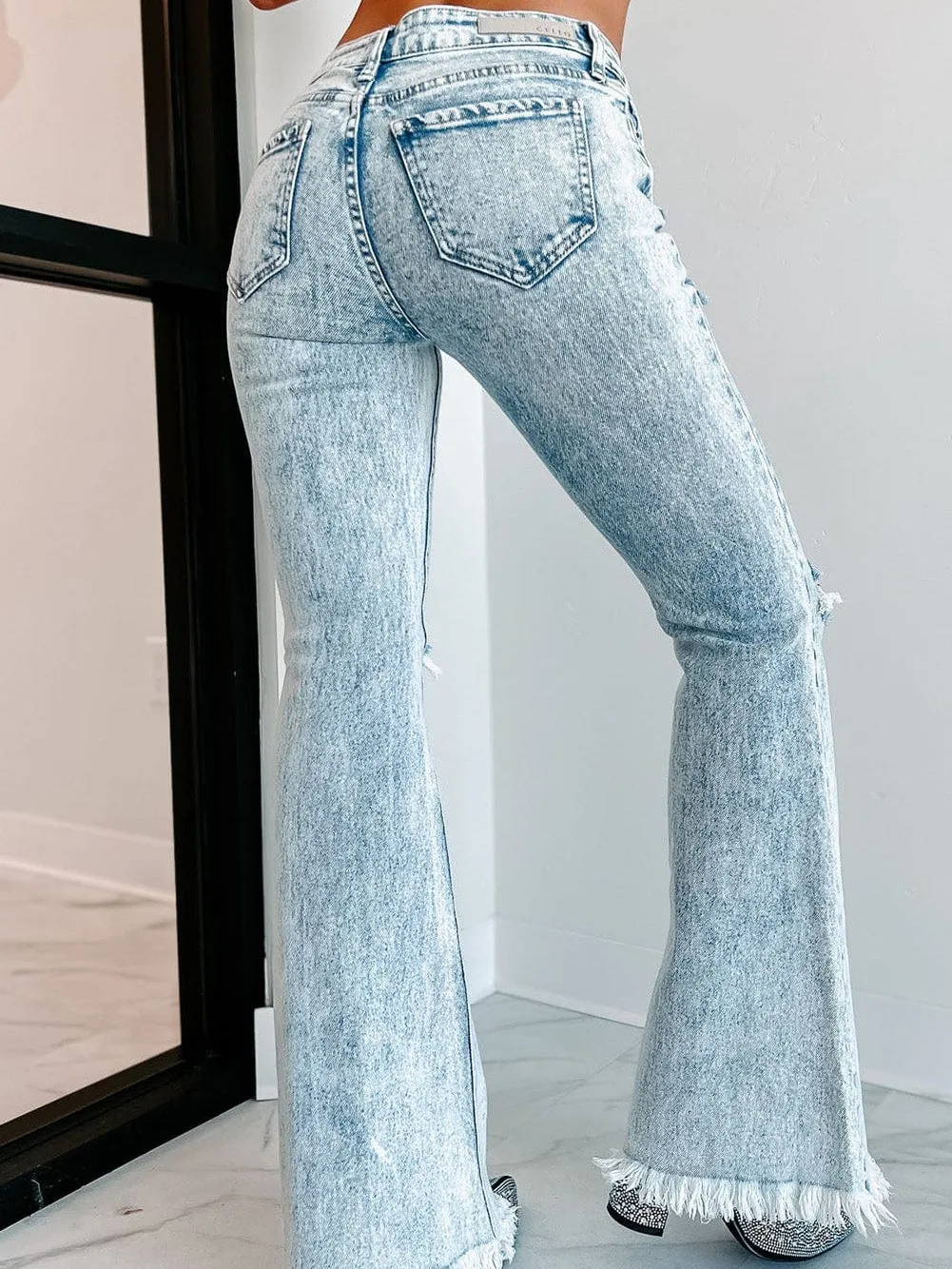 Acid Wash Bell Bottoms