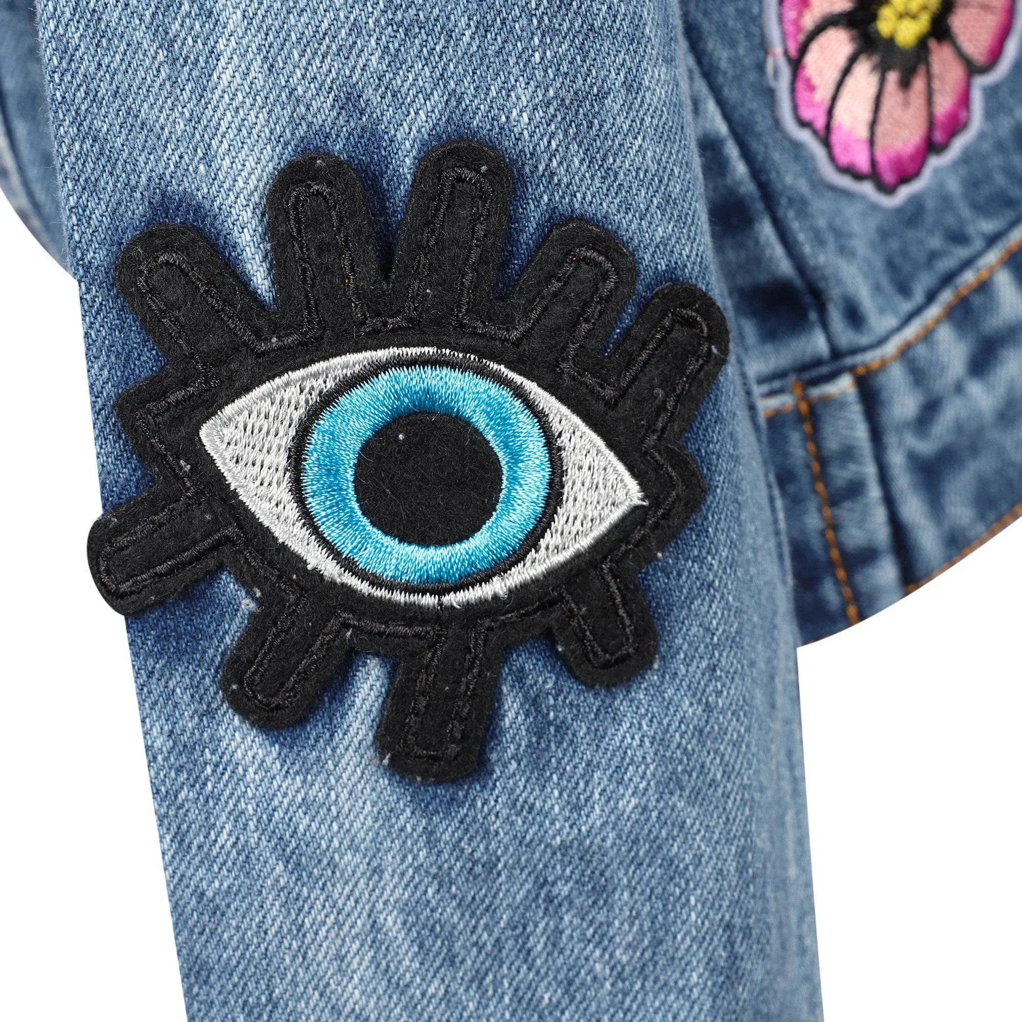 All About The Patch Crop Denim Jacket