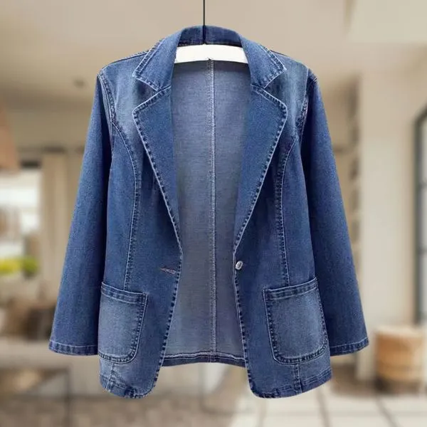 Casual Denim Blazer