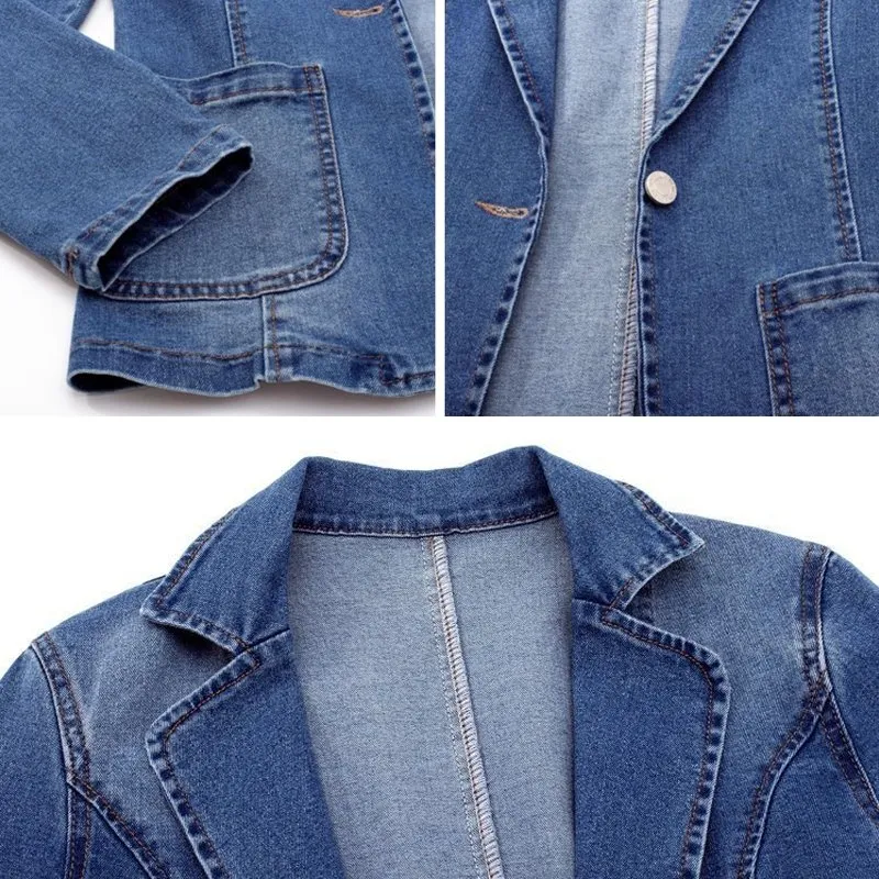 Casual Denim Blazer