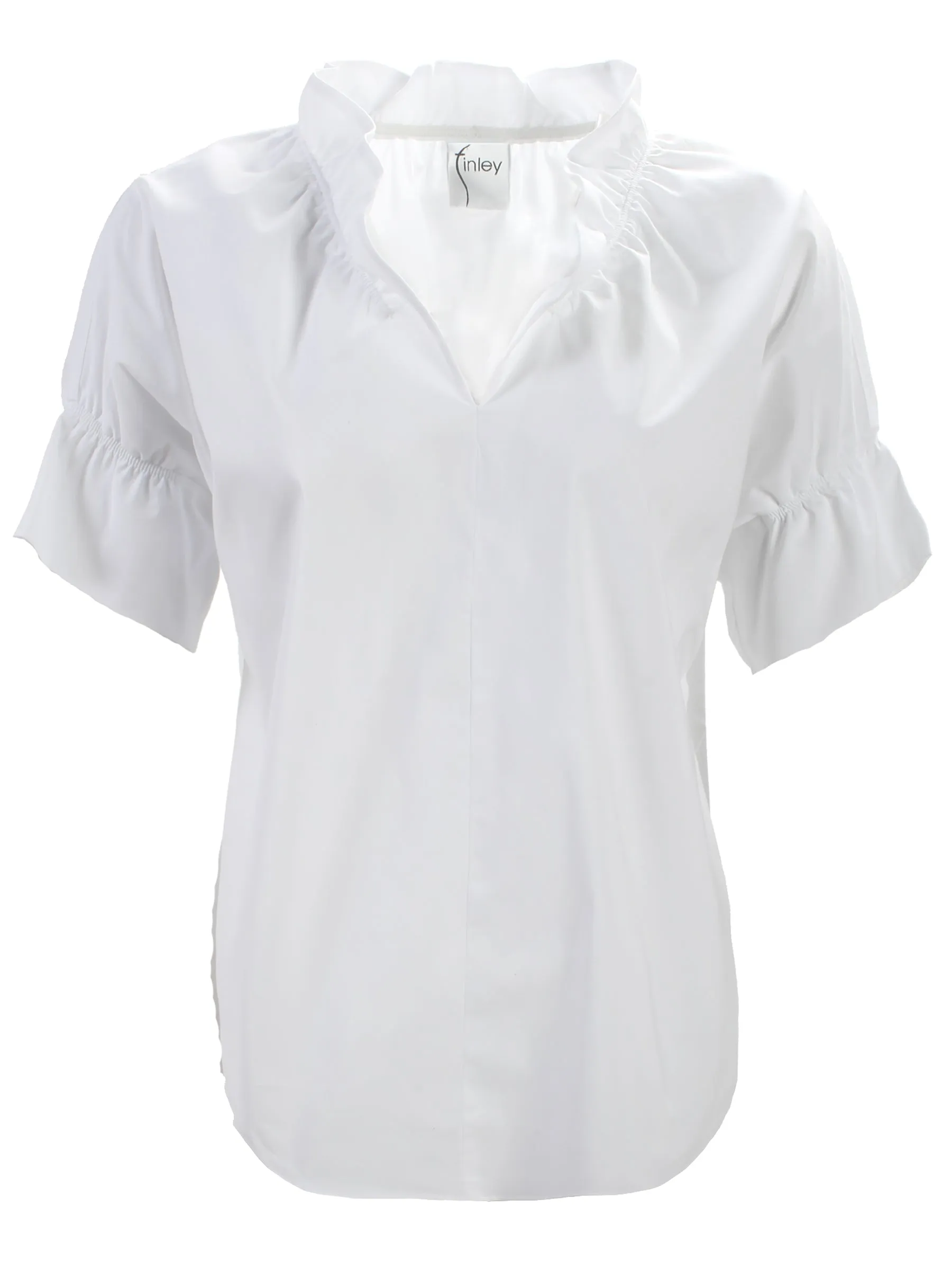 Crosby Silky White Poplin Shirt