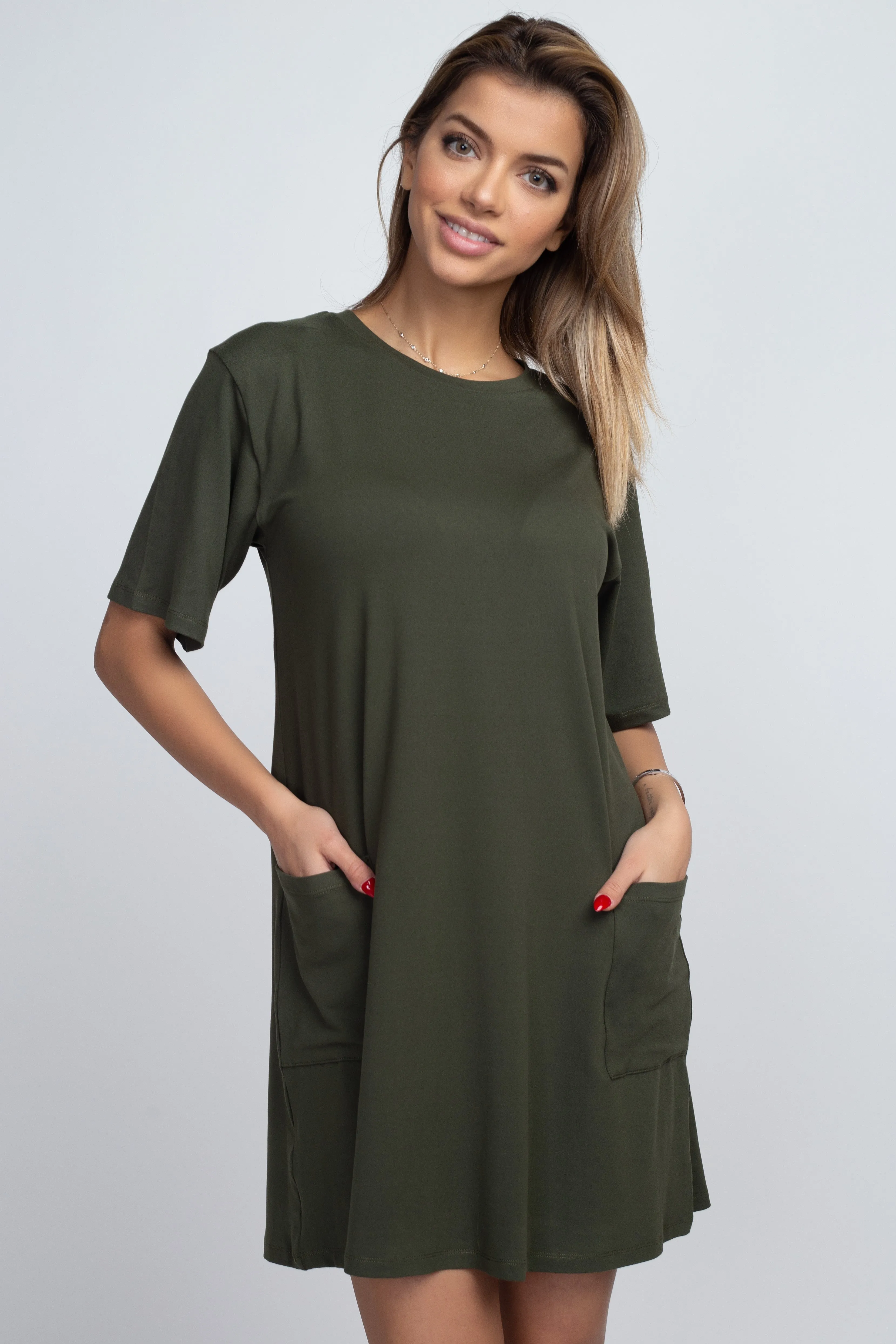 Day to Night Two Pocket T-Shirt Dress