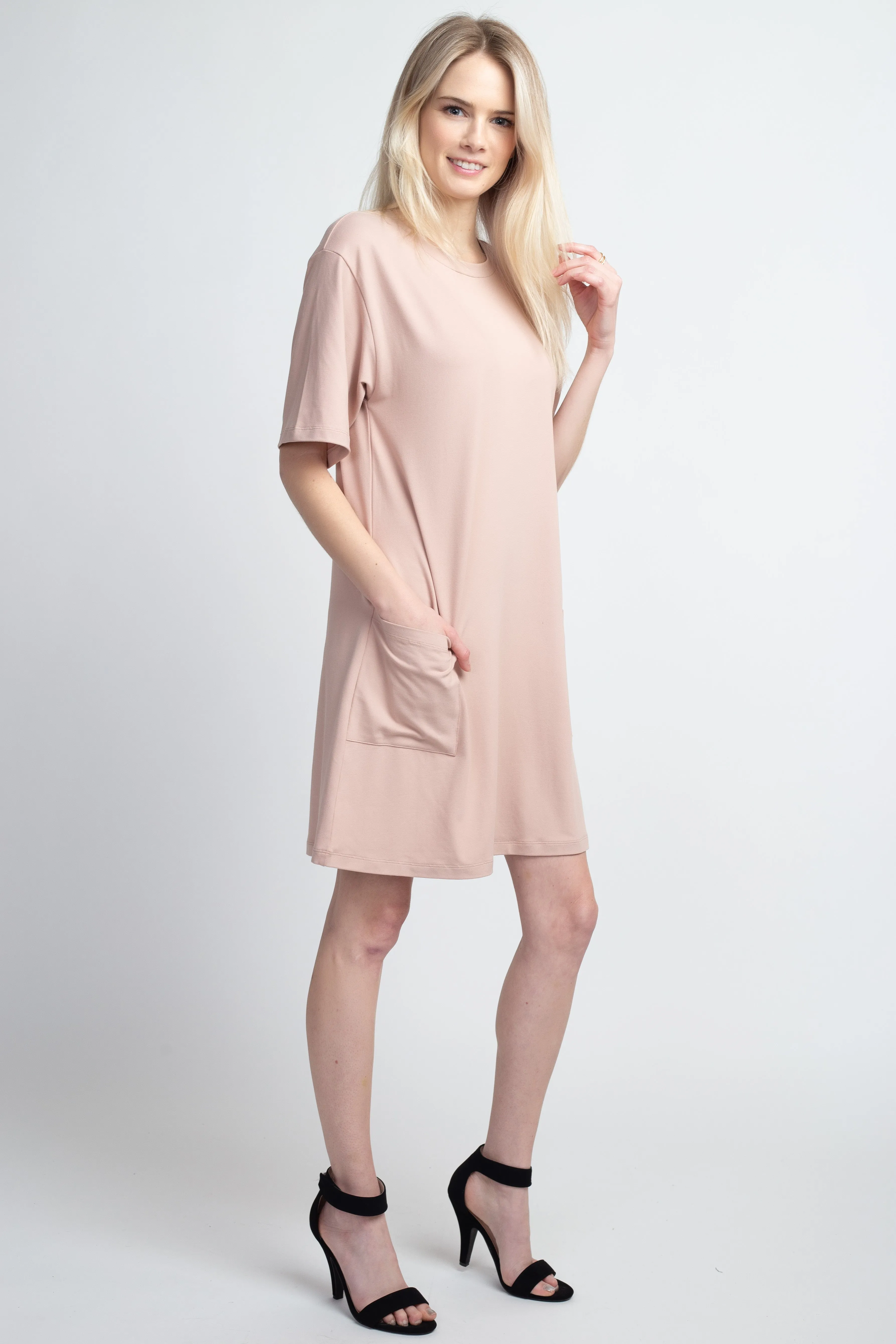 Day to Night Two Pocket T-Shirt Dress