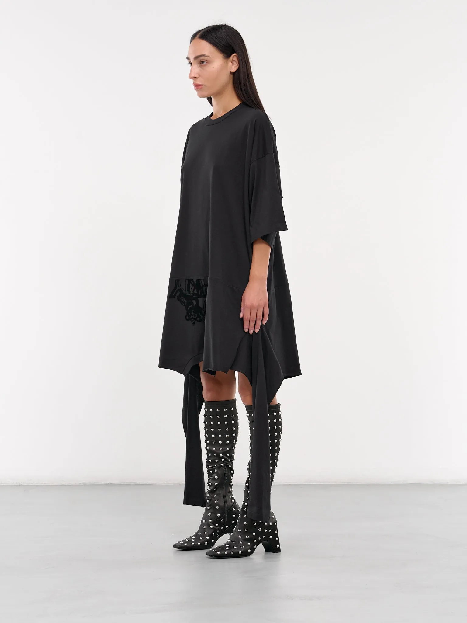 Deconstructed T-Shirt Dress (S52DA0035-S24312-BLACK)