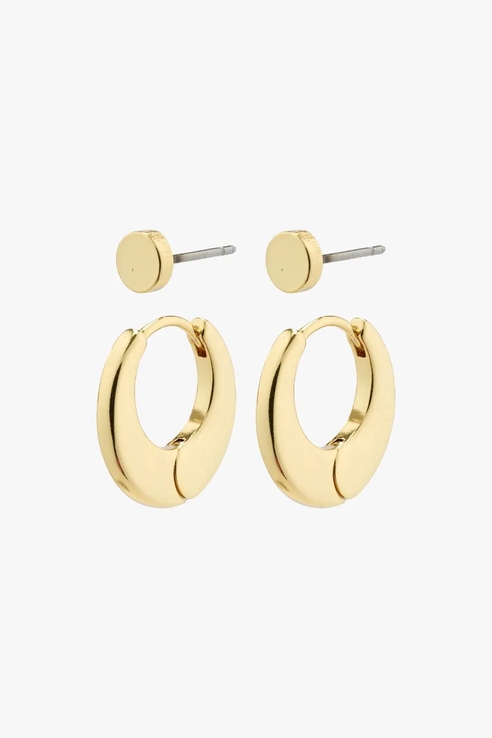 Eilish Gold Hoop   Stud Set Earrings