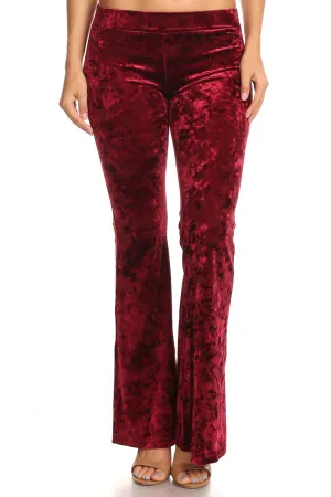 Glam's the Word Crushed Velvet Flared Pants