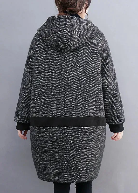 Hooded Thick Woolen Coats Winter