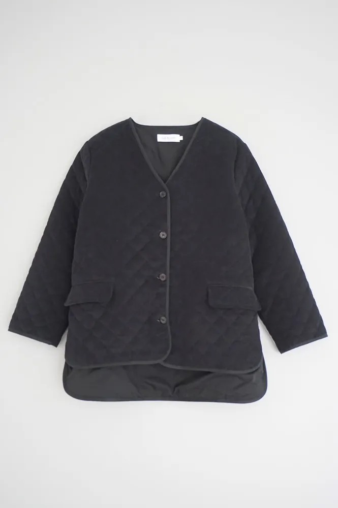 Indi & Cold Quilted Navy Corduroy Jacket