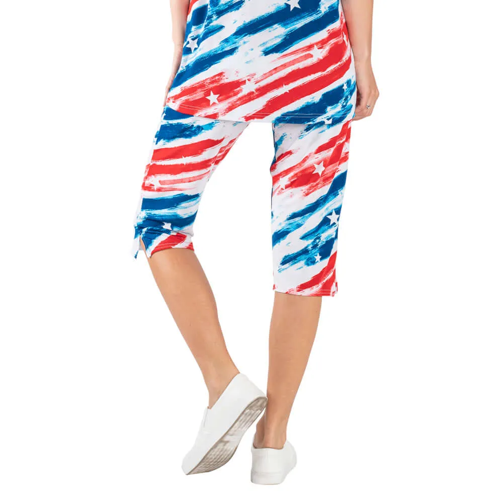 Jostar Ladies Travel Print Capri Pant