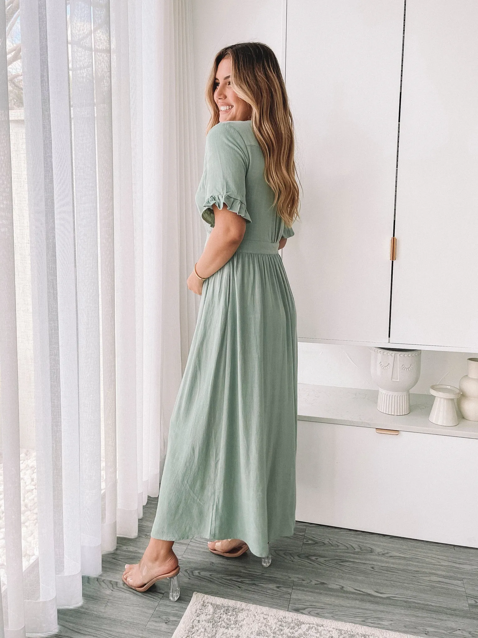 Korbela Dress - Sage