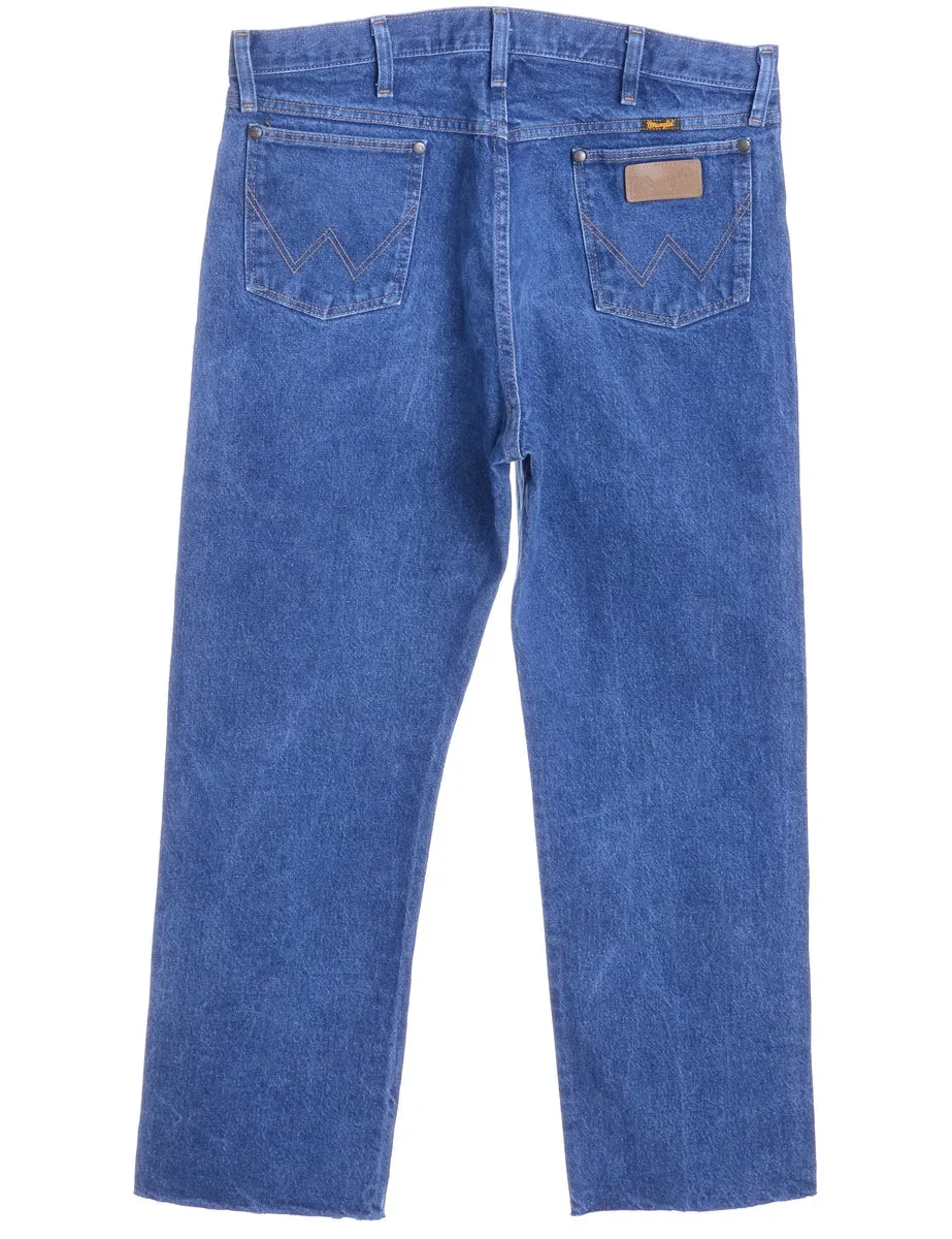 Label Flared Leg Cropped Jeans