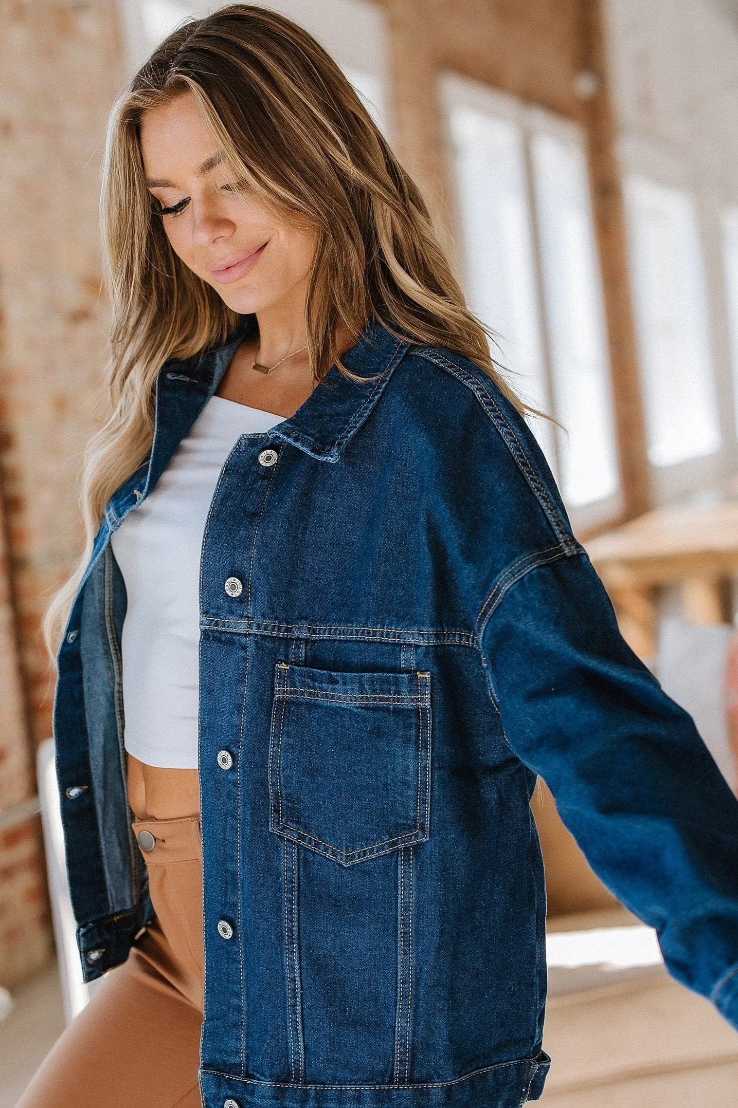 Lakely Oversized Denim Jacket