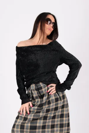 Long Sleeve Velvet top TEDY