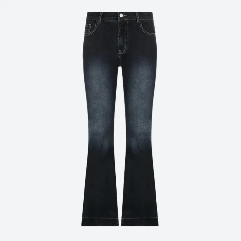 Low Rise Flare Denim Jeans