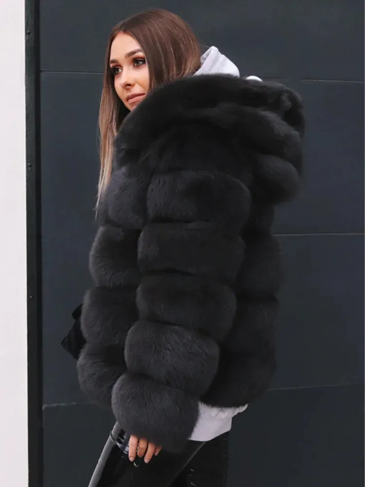 LuxFox – Real Fox Fur Jacket with Oversized Hood
Pop Your Style—Own Your Trend!