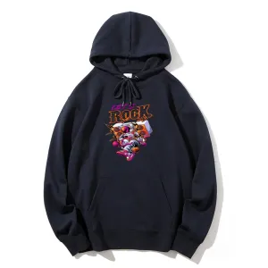 Mens Lets Rock Graphic Hoodies