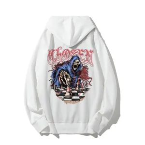 Mens Reaper Skull Graphic Hoodies