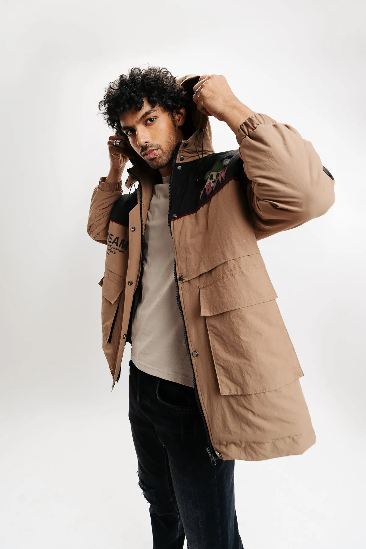 Men's Rust Puffer Jacket