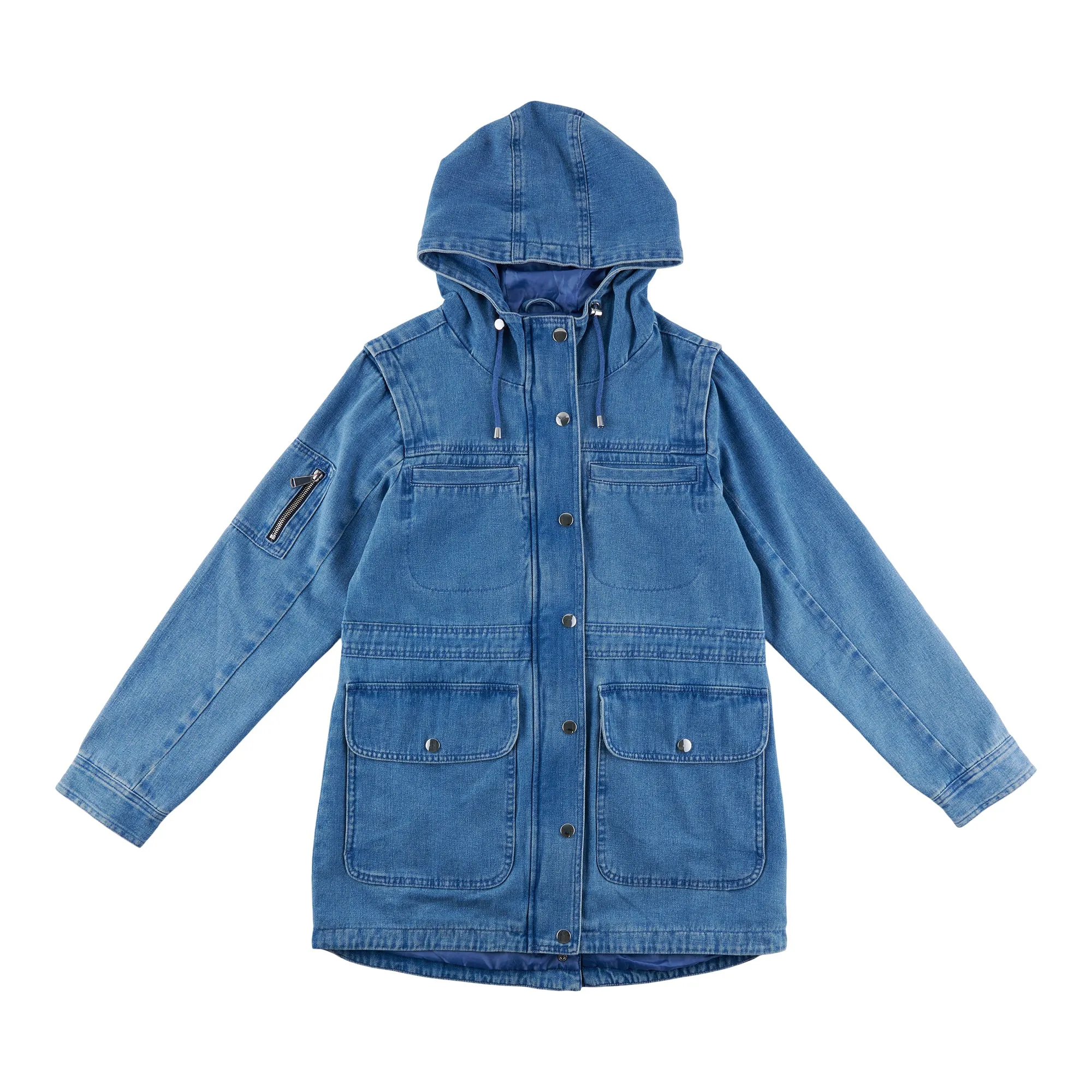 mySTYLE Women's Denim Anorak Jacket