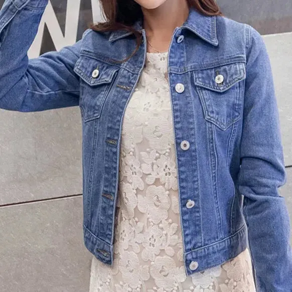 New Women's Denim Jacket Spring and Autumn Casual Style