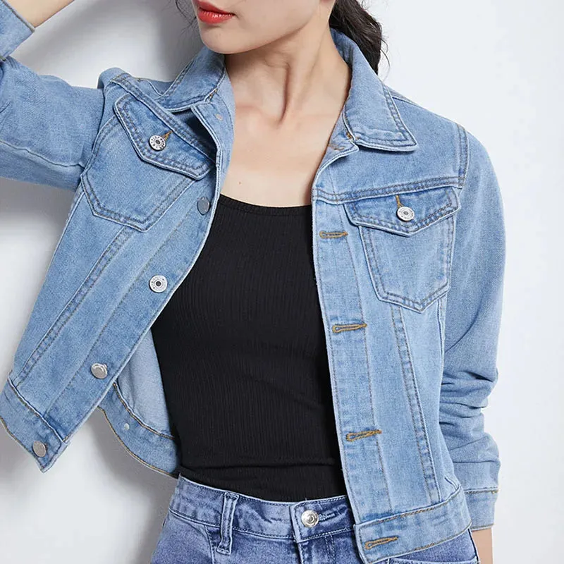 New Women's Denim Jacket Spring and Autumn Casual Style