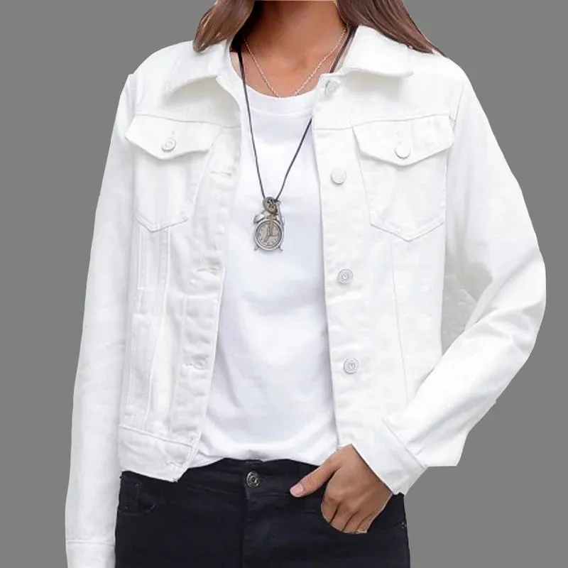 New Women's Denim Jacket Spring and Autumn Casual Style