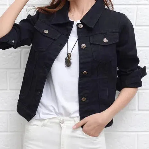 New Women's Denim Jacket Spring and Autumn Casual Style