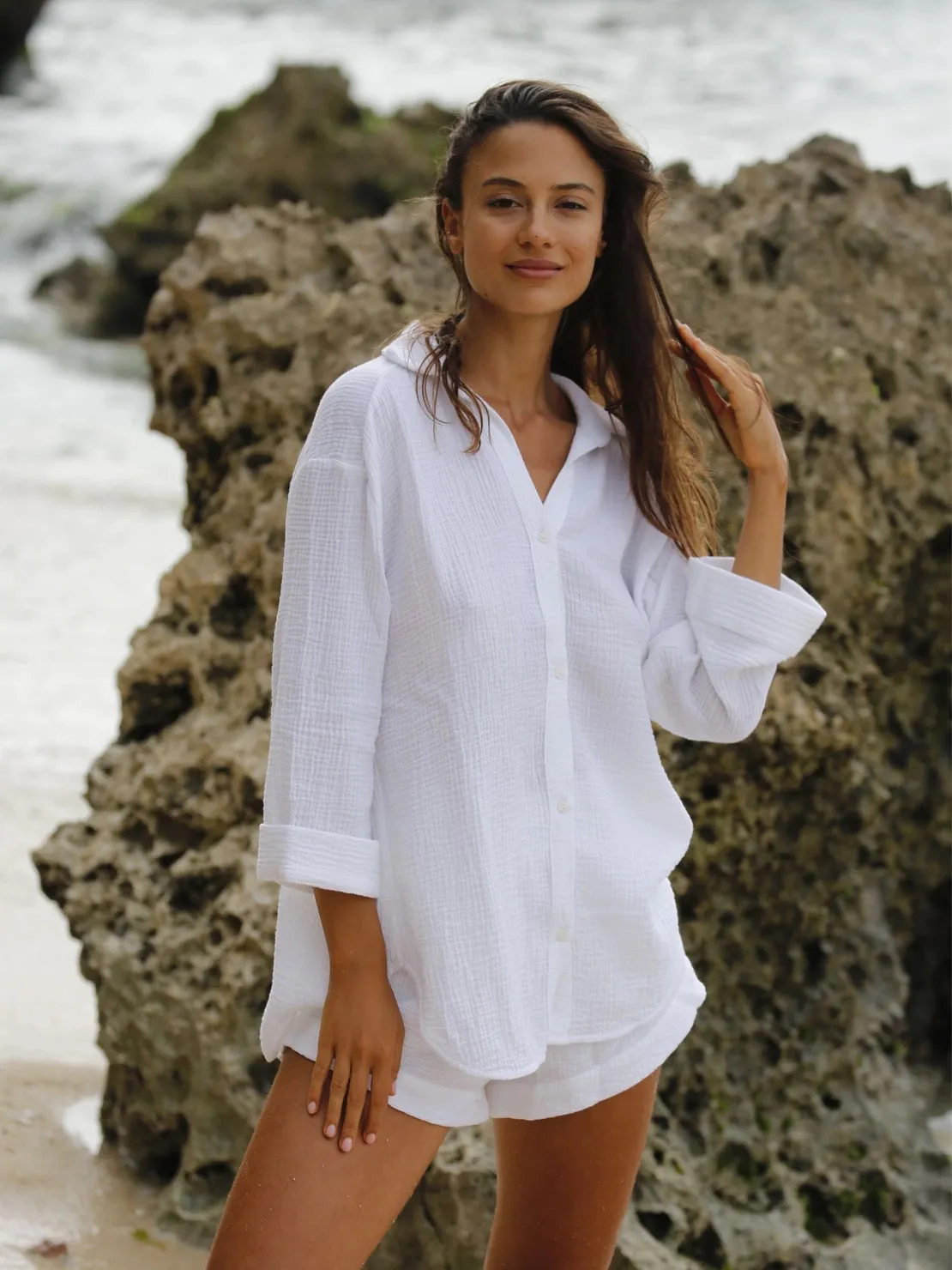 Organic Cotton Cover Up Shirt