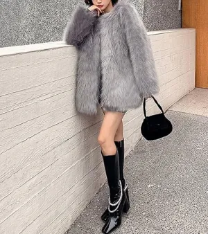 Pankh Campbella Fur Coats- Luxury Collection Long Jacket