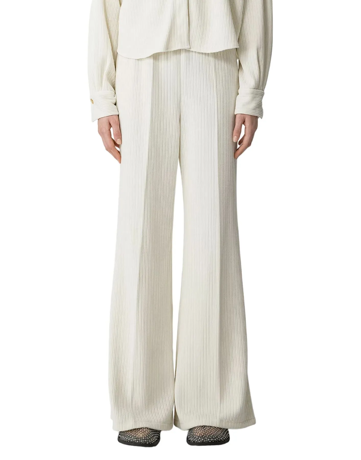 Pants woman 12815 MY PANTS IVORY FORTE_FORTE