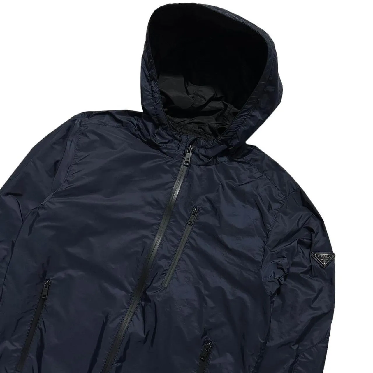 Prada Dark Blue Nylon Jacket