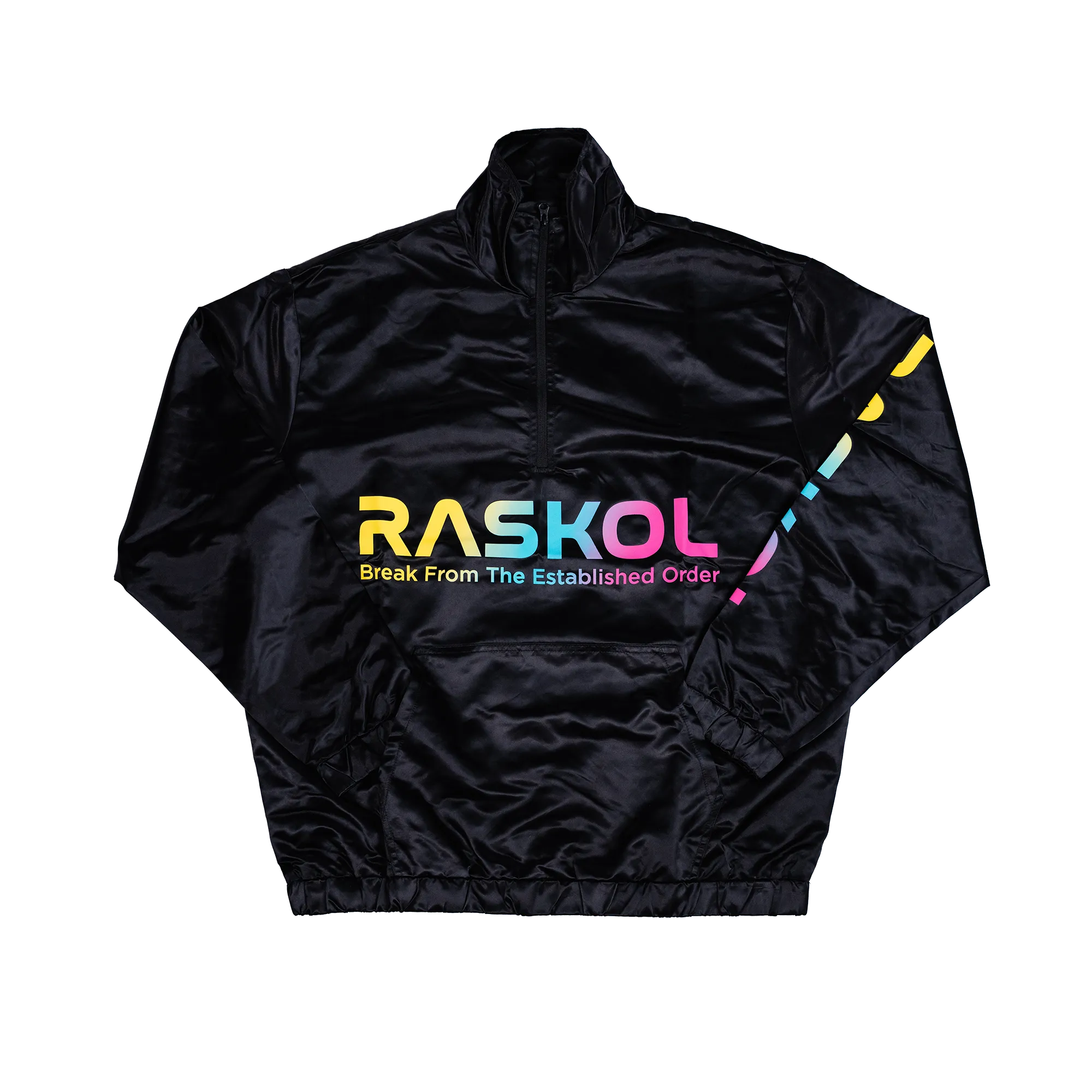 RASKOL Athletic Windbreaker Jacket (Black)