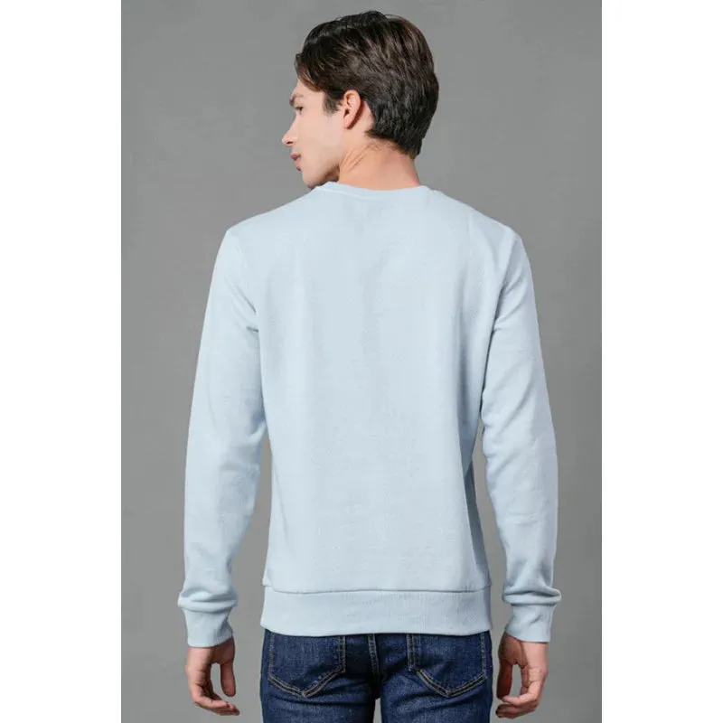 RedTape Men's Light Blue Graphic Print Sweatshirt