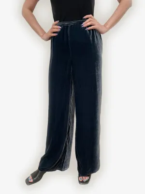 Relaxed Silk Blend Velvet Pant