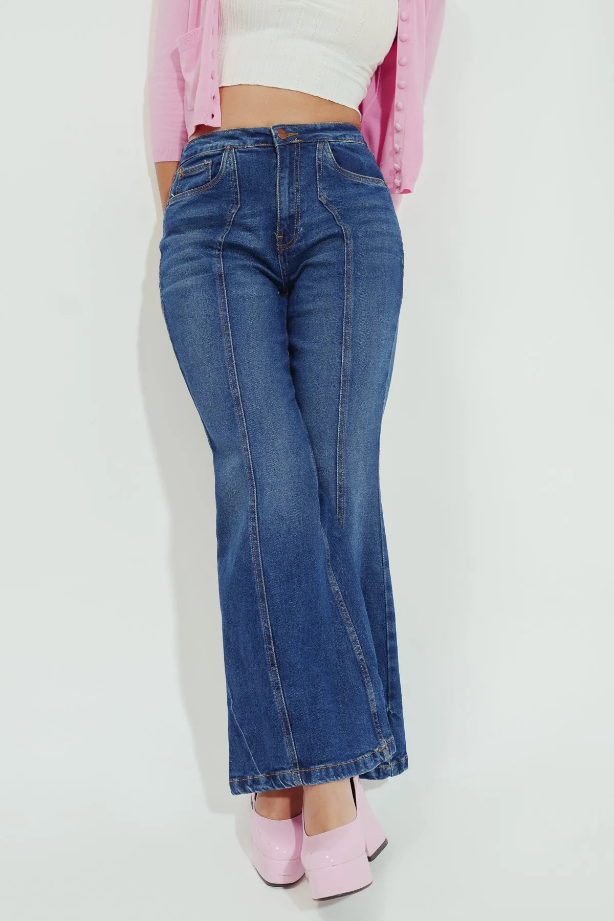 Retro Bootcut Flared Jeans