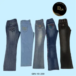 Retro-Fabulous Y2K Flare Jeans (GRV-10-259)