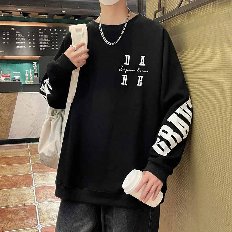 Round neck sweatshirt casual long-sleeved unisex sweatshirt