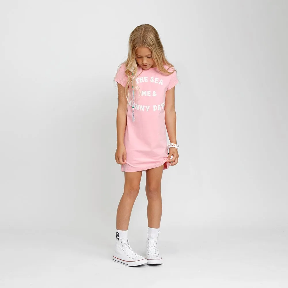 SEE ME TEE DRESS - Pink