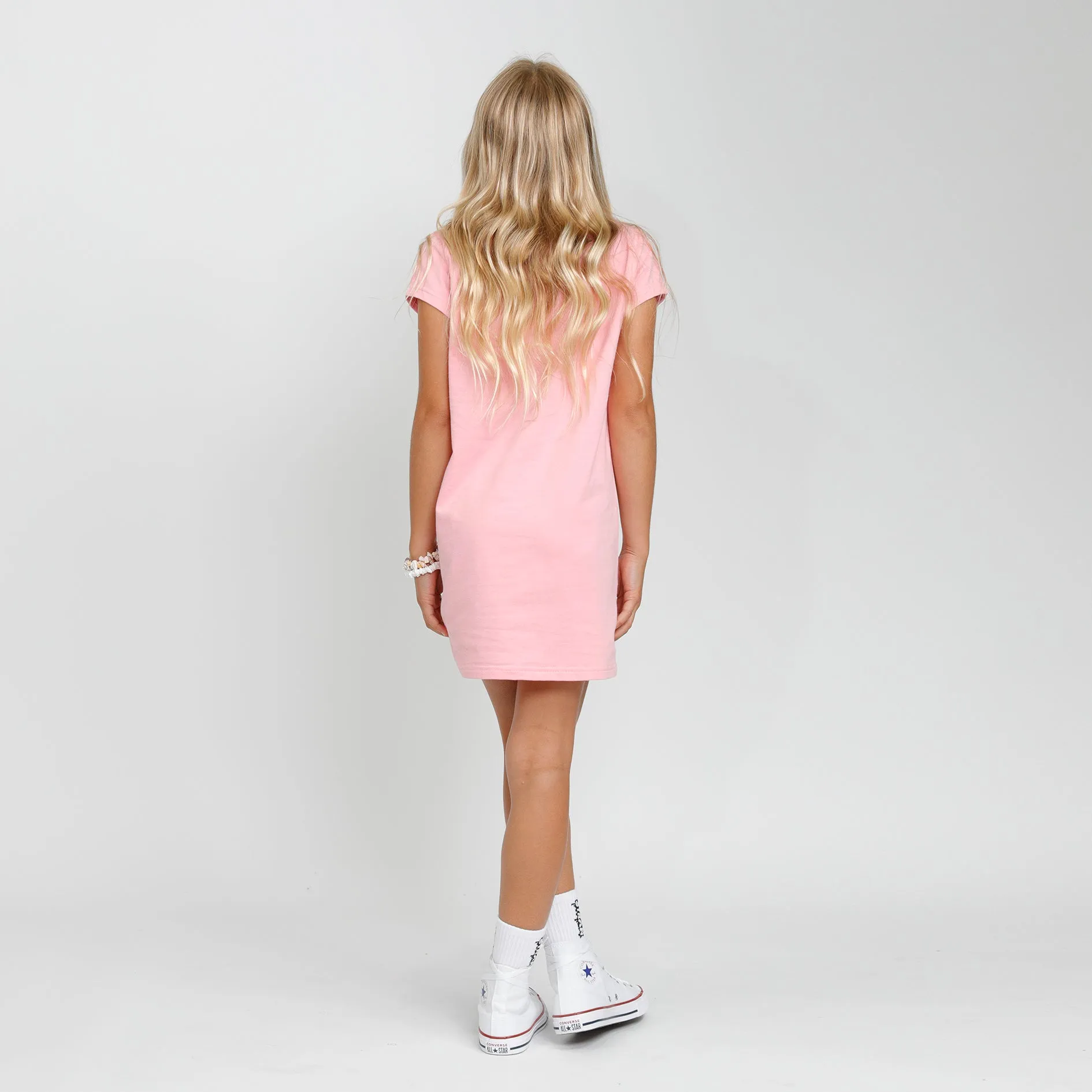 SEE ME TEE DRESS - Pink