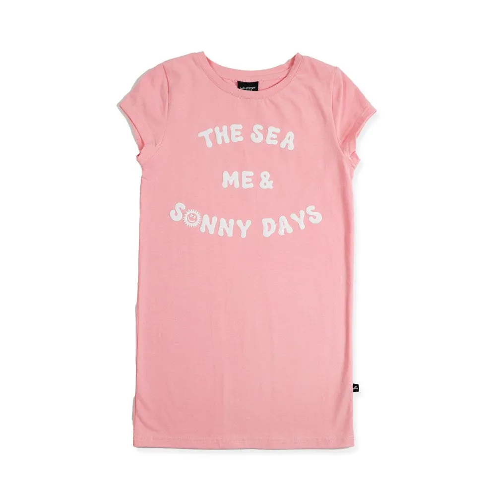 SEE ME TEE DRESS - Pink