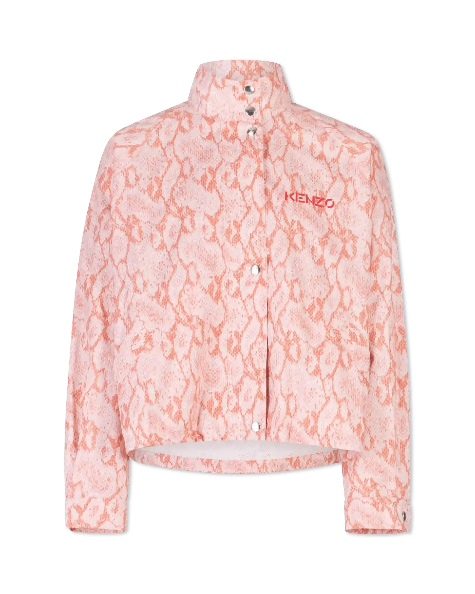 Snakeskin Printed Blouson Jacket