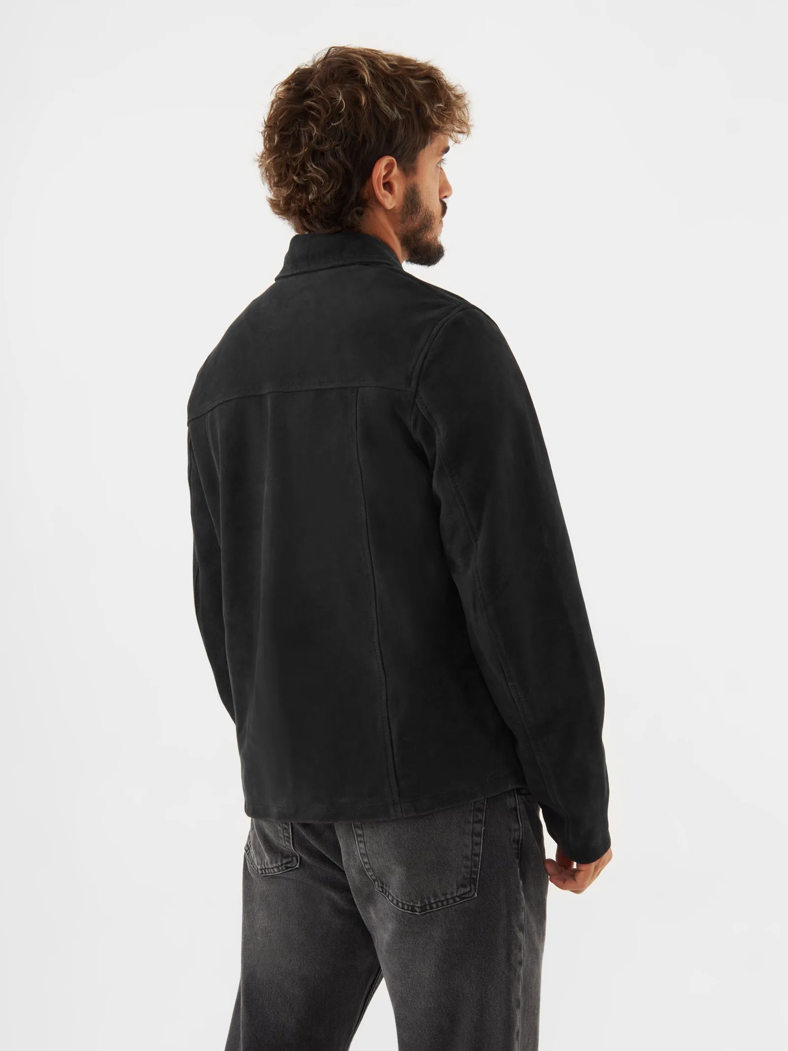 Suede Double Pocket Jacket