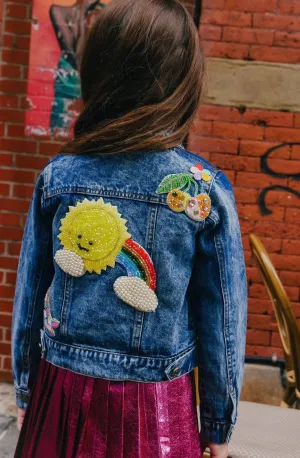 Sunny Days Denim Crystal Jacket