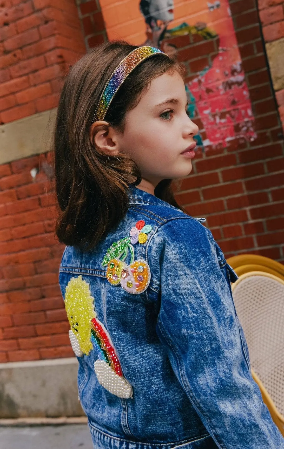 Sunny Days Denim Crystal Jacket