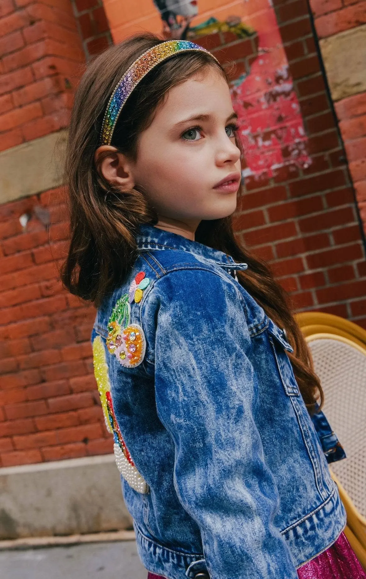 Sunny Days Denim Crystal Jacket