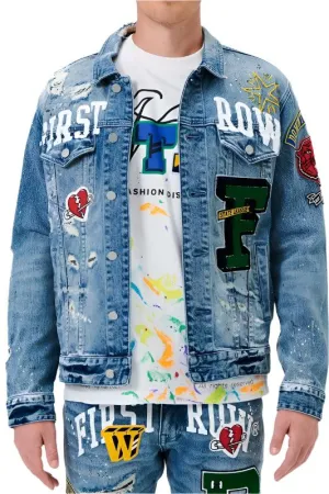 Varsity Patches Denim Jacket