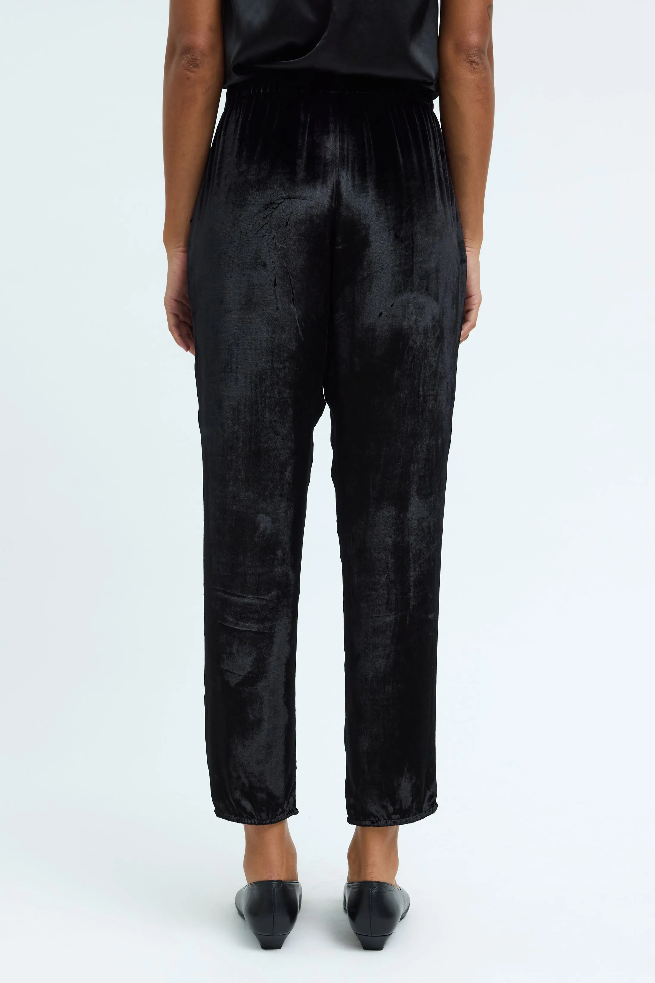 Velvet Black Fez Pant