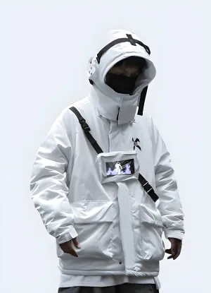 White Techwear Jacket